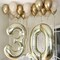 Sand White and Gold Balloons Set, 60 Pcs 12 Inch White Sand Gold Latex Balloons Gold and White Party Balloons
